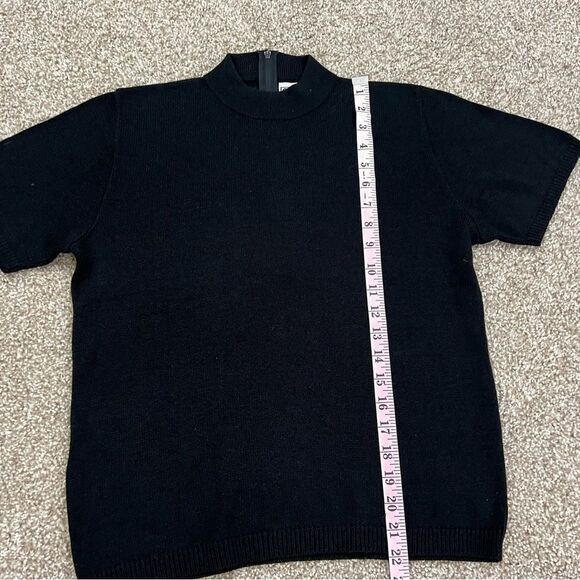 Vintage San Remo Mock Neck Knit Sweater Women's M - Picture 2 of 5